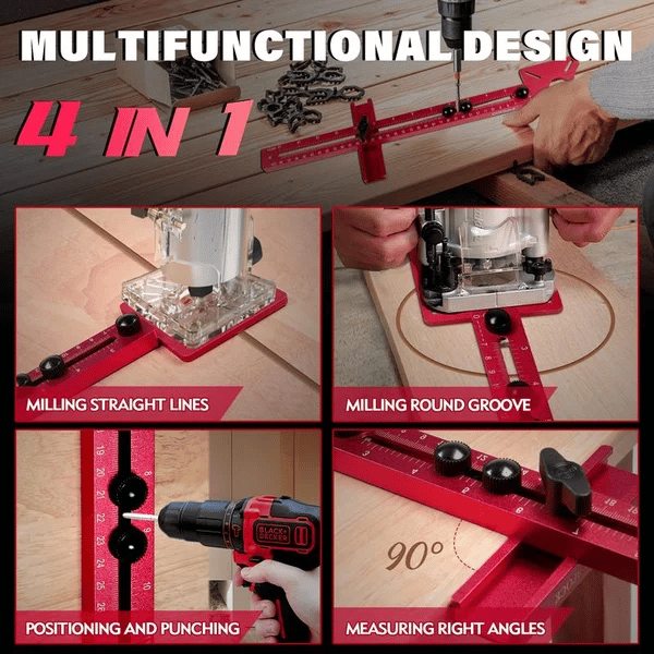 🔥4 in 1 Router Milling Groove Bracket Advantages
