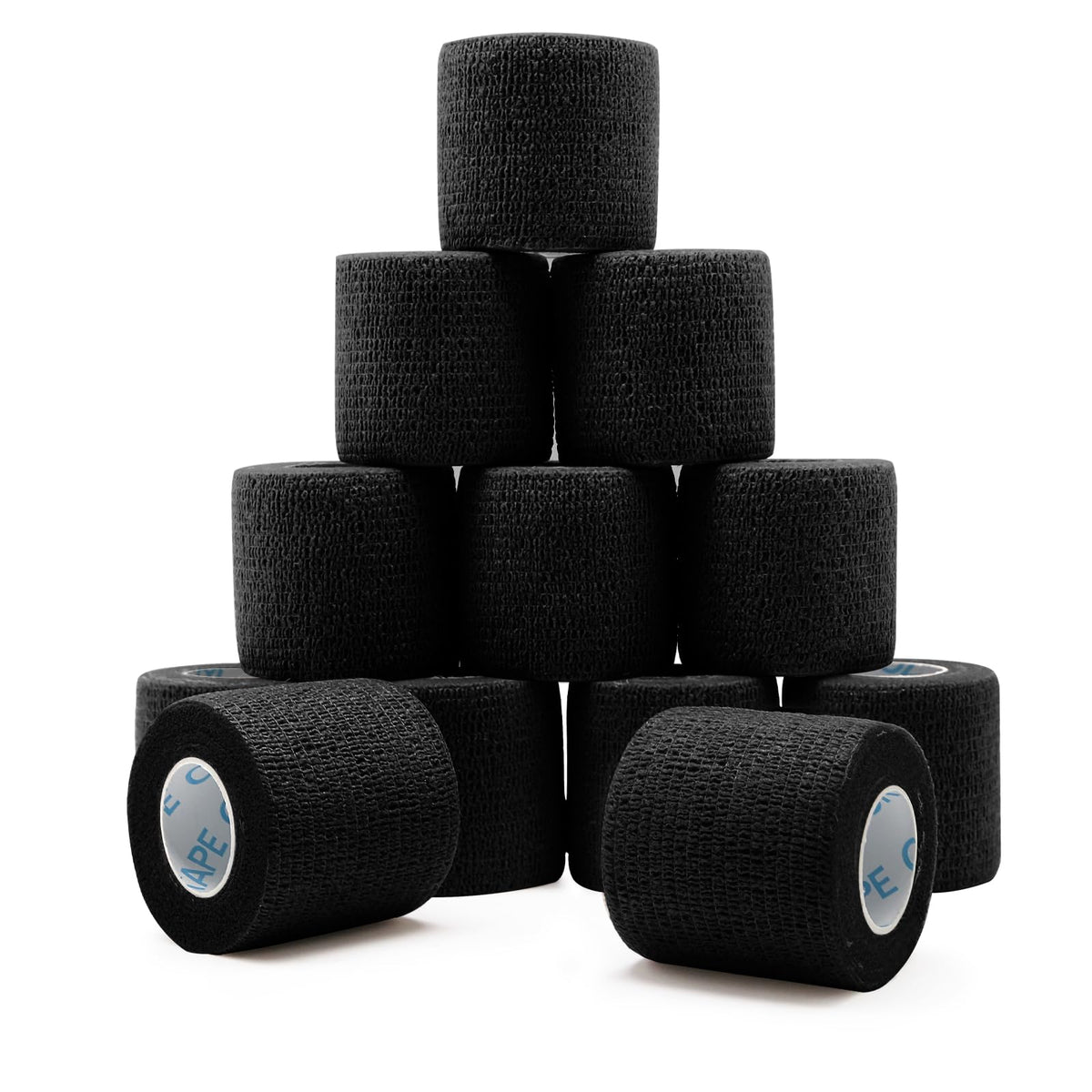 OK TAPE 12 Rolls Self Adhesive Bandage Wrap, Cohesive Elastic Athletic Tape