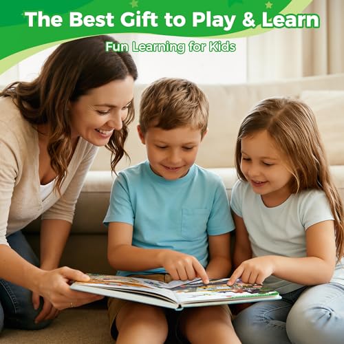 Timetome 500 Words Sound Book for Kids | Interactive Educational Toy with 23 Themes, Touch Activated Audio Book for Vocabulary Development and Early Education