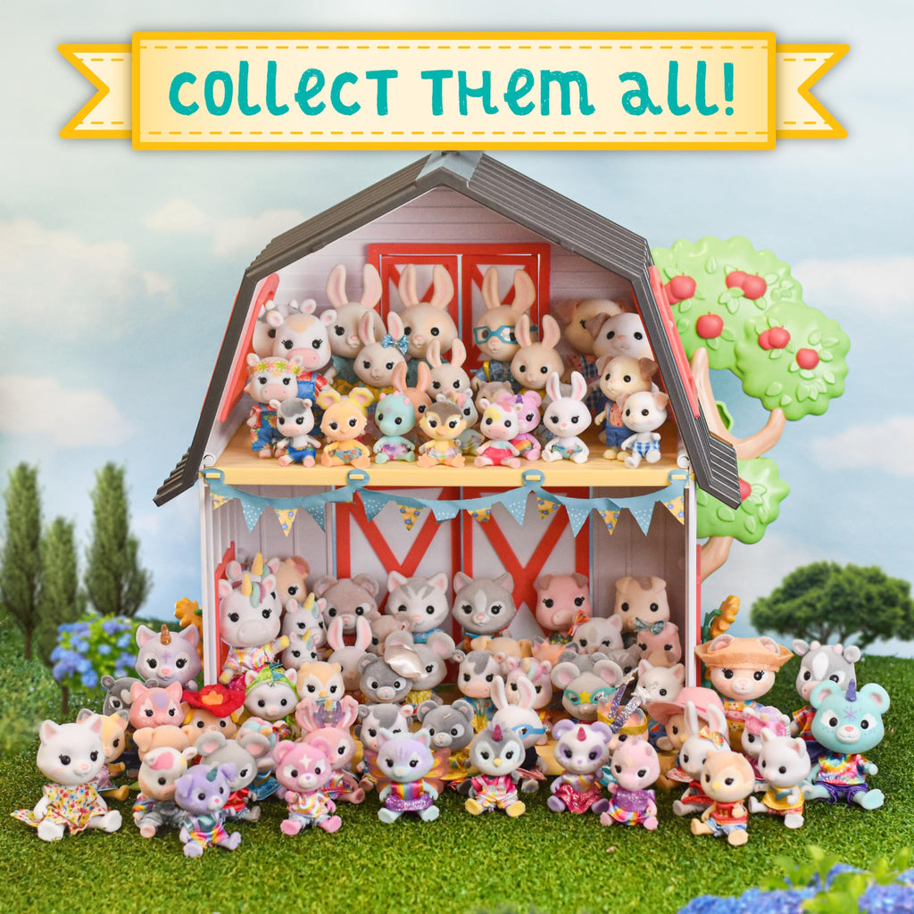 Honey Bee Acres The Purringtons Cat Family - 4 Mini Doll Figures - Ages 3+