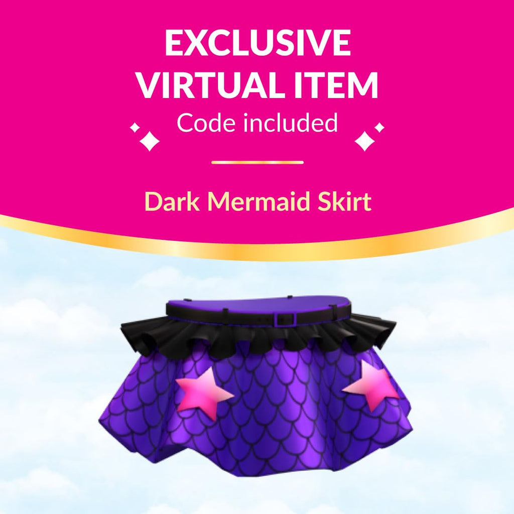 Royale High 3” Dark Mystic Mermaid Fashion Doll - 1 Figure with 9 Fashion Accessories - Virtual Item Code Included - Series 3 - Ages 5+
