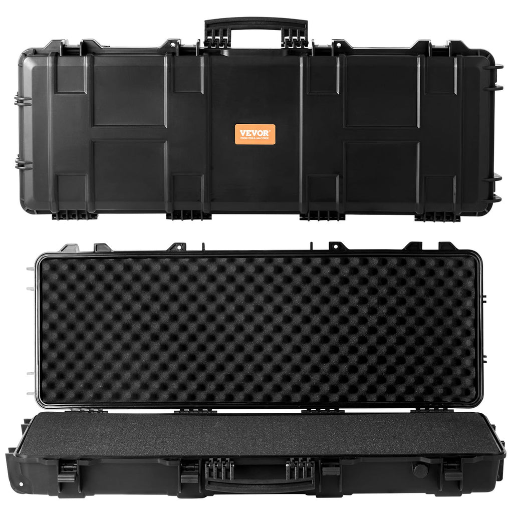 VEVOR Rifle Case, Rifle Hard Case with 4 Layers Fully-protective Foams, Lockable Hard Gun Case with Wheels, IP67 Waterproof & Crushproof, for Rifles or Shotguns