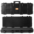VEVOR Rifle Case, Rifle Hard Case with 4 Layers Fully-protective Foams, Lockable Hard Gun Case with Wheels, IP67 Waterproof & Crushproof, for Rifles or Shotguns