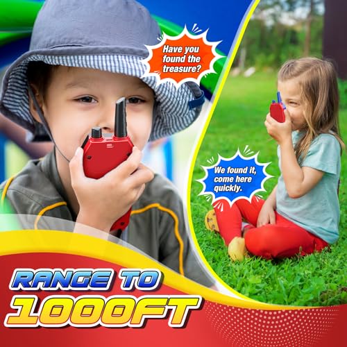 Cool Walkie Talkies for Boys Kids: Gifts Toys for 3 4 5 6 7 8 Year Old Boys Ages 5-7 Kids Walkie Talkies 2 Pack Outdoor Hiking Toy Age 3-8 Year Old Boy Girl Birthday Gifts