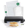 FoodSaver FM2100 Vacuum Sealer Machine, One-Touch Sealing, Roll Storage & Cutter, Dry & Moist Food, For Sous Vide Cooking, Accessory Port & Hose, Starter Bags & Roll Included