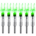 KEAUP 6PCS X Lighted Nocks for Arrows with .204 .233 .244 .246 Inside Diameter with H, S, GT Bushings High-Visibility LED Arrow Nocks, ON/Off Switch Included
