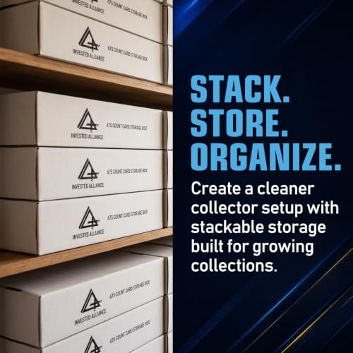 Premium Cardboard Trading Card Storage Box For Sports, TCG, Gaming MTG.