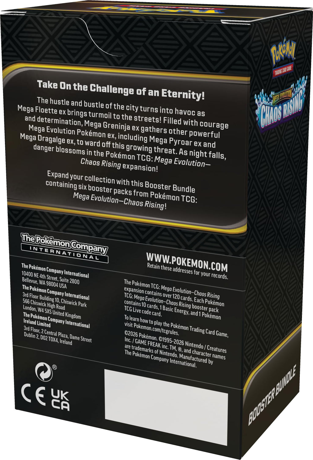 Pokémon TCG: Mega Evolution—Chaos Rising Booster Bundle, 6 Pack