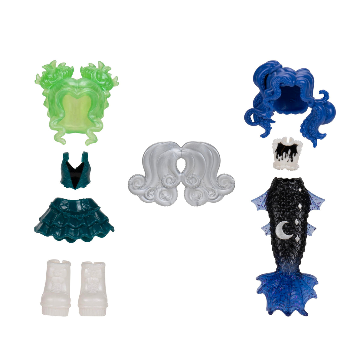 Royale High 3” Dark Mystic Mermaid Fashion Doll - 1 Figure with 9 Fashion Accessories - Virtual Item Code Included - Series 3 - Ages 5+
