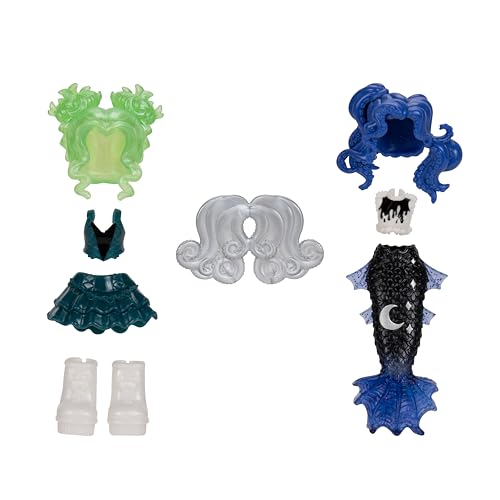Royale High 3” Dark Mystic Mermaid Fashion Doll - 1 Figure with 9 Fashion Accessories - Virtual Item Code Included - Series 3 - Ages 5+