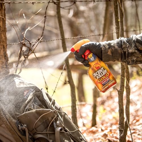 Wildlife Research Center Scent Killer Gold Spray and Refill 44 oz | Hunting Scent Eliminator with Hunt Dry Technology - Odor Prevention & Maximum Performance After Drying