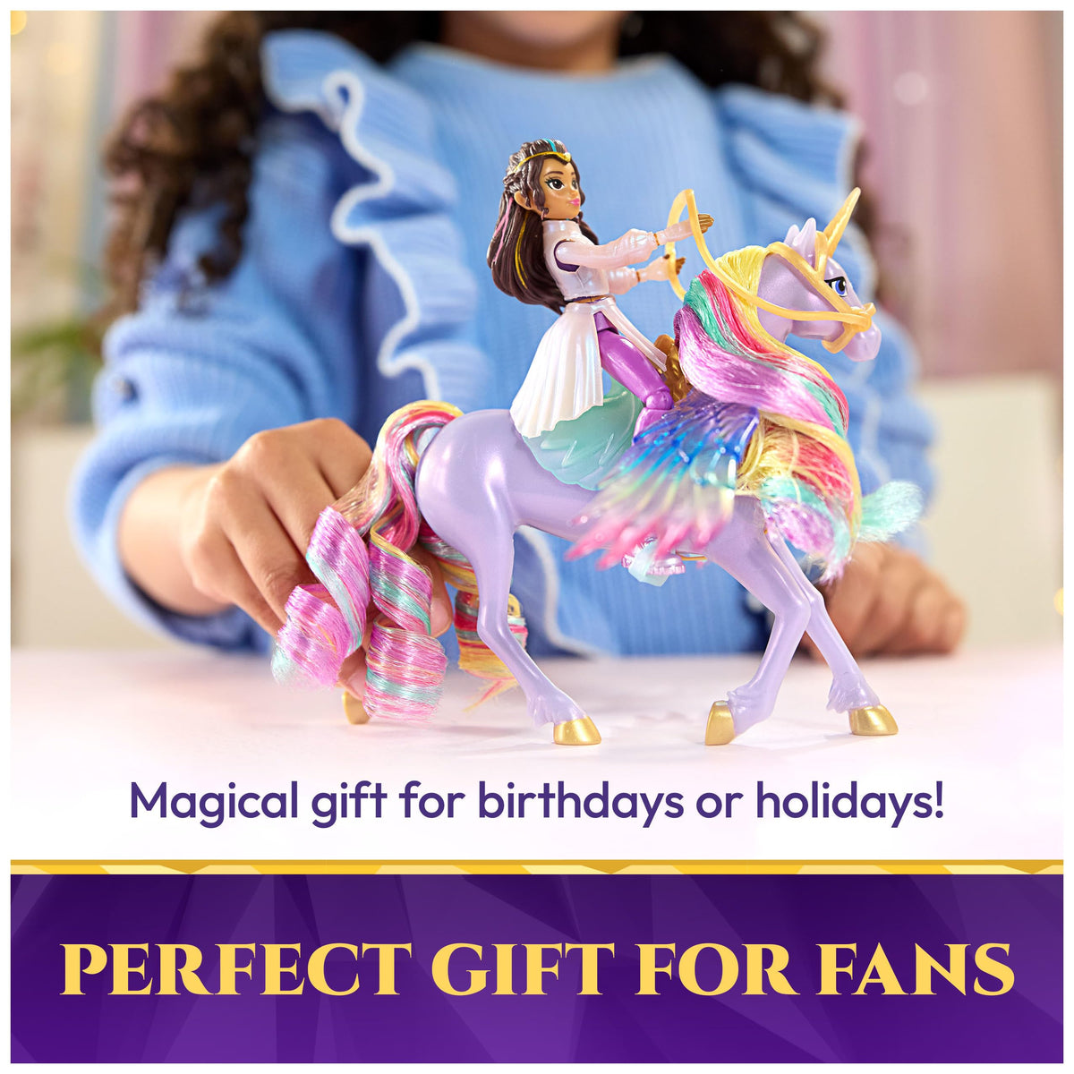 Unicorn Academy Wing Magic Sophia & Wildstar, Dolls & Toys, Ages 4+ | 15+ Sounds & Movements, Responds to Hogwarts Envelope, Imaginative Pretend Play, Spellbinding Gift for Kids