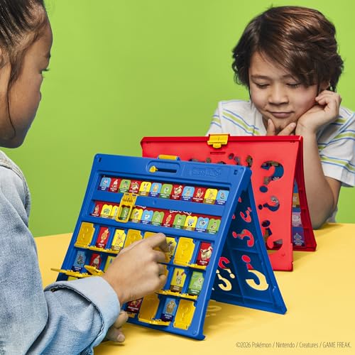 Guess Who? Pokémon Edition Game | 48 Pokémon | Fun Kids Board Games for Families | 2 Players | 15 Mins. | Travel Friendly | Ages 6+