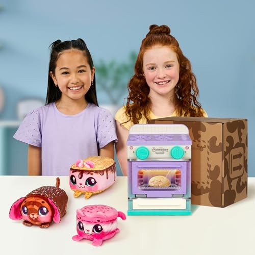 Cookeez Makery Lil' Bakez Multi Pet Playset, Makes 3 Scented Pets | Mix ingredients & mold dough to reveal surprise plush pets, reusable fun; Amazon Exclusive toy for kids