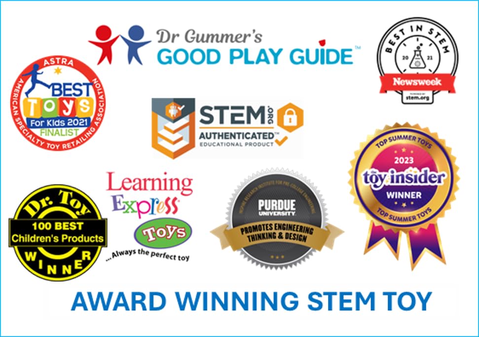 SNAP CIRCUITS Jr. SC-100 STEM Electronics Kit, 100+ Projects, Ages 8+ | Build 100+ STEM projects with 28 snap-together parts and a full-color project manual