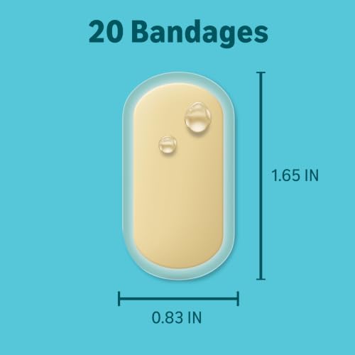 Amazon Basics Hydrocolloid Gel Bandages, Regular 20 Count