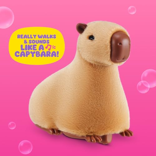 Pets Alive Mommy Capybara and Baby Surprise by ZURU | Surprise babies to reveal; babies magically follow mommy; interactive robotic pet; unbox & collect; gift for kids