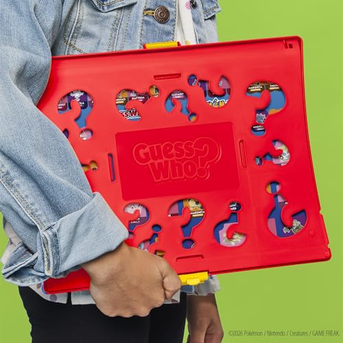 Guess Who? Pokémon Edition Game | 48 Pokémon | Fun Kids Board Games for Families | 2 Players | 15 Mins. | Travel Friendly | Ages 6+