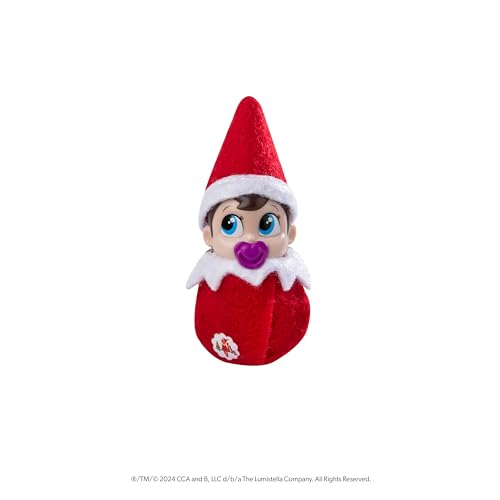 The Elf on the Shelf Frost Pips Mini Blooms Elf Baby Girl with Blue Eyes | Includes a Frost Pips Elf Baby Girl with blue eyes and Frost Flower Cradle.