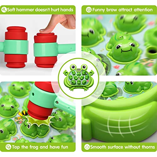 HopeRock Toys for 2 3 4 5 Year Old Boy,Toddler Toys Age 2-4 Birthday Gift | With 5 Modes,45 Levels,9 Music Spray and Light-up, Baby Toy Gifts for Early Learning, Birthday Gift for Toddler Boy Toys