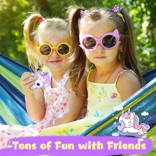 Unicorn Toys Camera for Kids Girls Age 3-8, Purple | Toddler Kids Digital Camera, Christmas Birthday Gifts for 3-8 Years Old Girl, 1080P HD Selfie Video Camera with 32GB SD Card