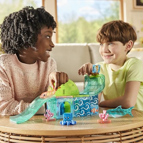 MAGNA-TILES Coral Reef 25-Piece Magnetic Construction Set, The Original Magnetic Building Brand