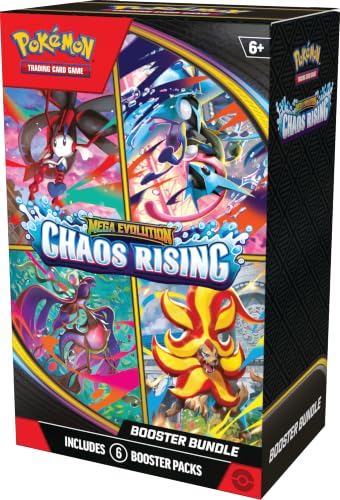 Pokémon TCG: Mega Evolution—Chaos Rising Booster Bundle, 6 Pack