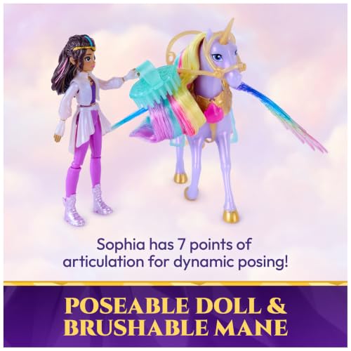 Unicorn Academy Wing Magic Sophia & Wildstar, Dolls & Toys, Ages 4+ | 15+ Sounds & Movements, Responds to Hogwarts Envelope, Imaginative Pretend Play, Spellbinding Gift for Kids