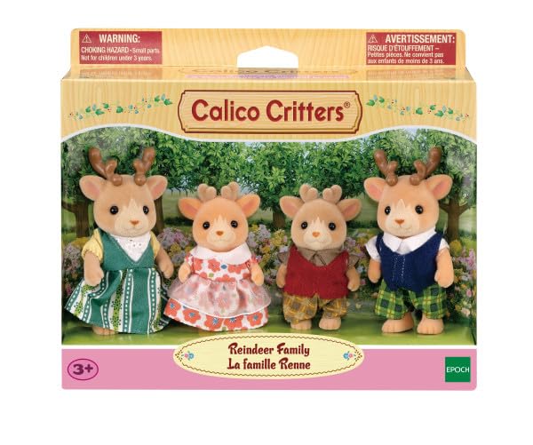 Calico Critters - Reindeer Family - Collectible Dollhouse Figures