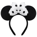 ODOCARE Handmade Mouse Ears Headband for Women and Ladies, Polka Dot Bow Mini Ears Costume Accessories