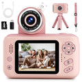 Makolle Kids Camera Toys for Girls 3-12 Year Old,HD Digital Video Camcorder Camera with Tripod,Children Chritmas Birthday Gift with SD Card-Pink