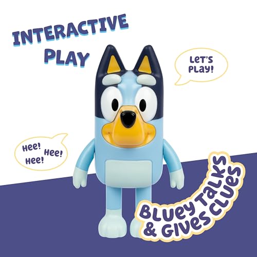 Bluey Game Hide and Seek Electronic Figure, Articulated, Musical Kids Figurines with Dance Mode, Interactive Toys for Kids, Toddler Figurine Toys for Ages 3+