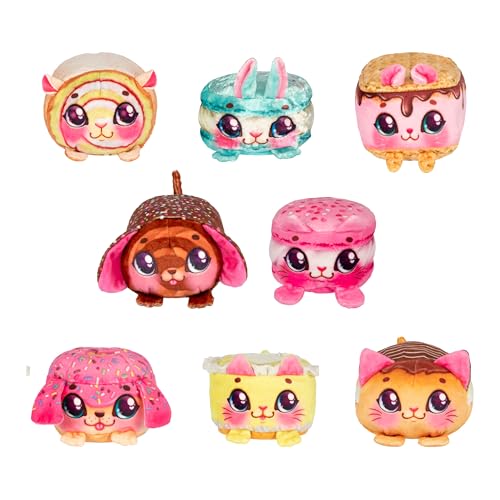 Cookeez Makery Lil' Bakez Multi Pet Playset, Makes 3 Scented Pets | Mix ingredients & mold dough to reveal surprise plush pets, reusable fun; Amazon Exclusive toy for kids