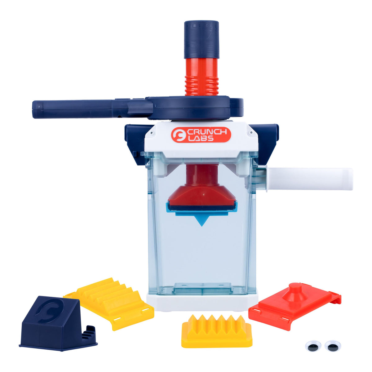 CrunchLabs by Mark Rober, The Crunchinator, STEM Toys for Ages 8-13 | Inspired by Mark Rober, 3 interchangeable plates, contained chamber, and phone holder; science kits for kids ages 8+