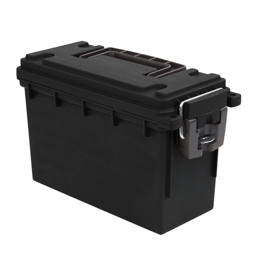 Sheffield 12629 Ammo Box Made in USA, Stackable Lockable Ammo Storage Box | Lockable Storage Box, Water and Dust Resistant Dry Box, Secures Hunting Gear, Gun Accessories, Supplies, and Bullets
