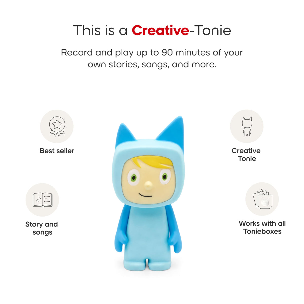 Tonies Creative Toy Figurine - Light Blue/Light