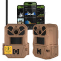 Moultrie Edge 3 Cellular Trail Camera - 2-Pack, 40MP, 0.5s Trigger | Scout from Anywhere, HD photos via Mobile app, 1080p video, multi-carrier, low-glow flash, GPS, Two Pack