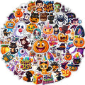 JCFIRE Halloween Stickers for Kids, 100 PCS Halloween Party Favors | 100 unique 2.3 in waterproof vinyl stickers for goodie bags, treat bags, crafts, water bottles and party favors