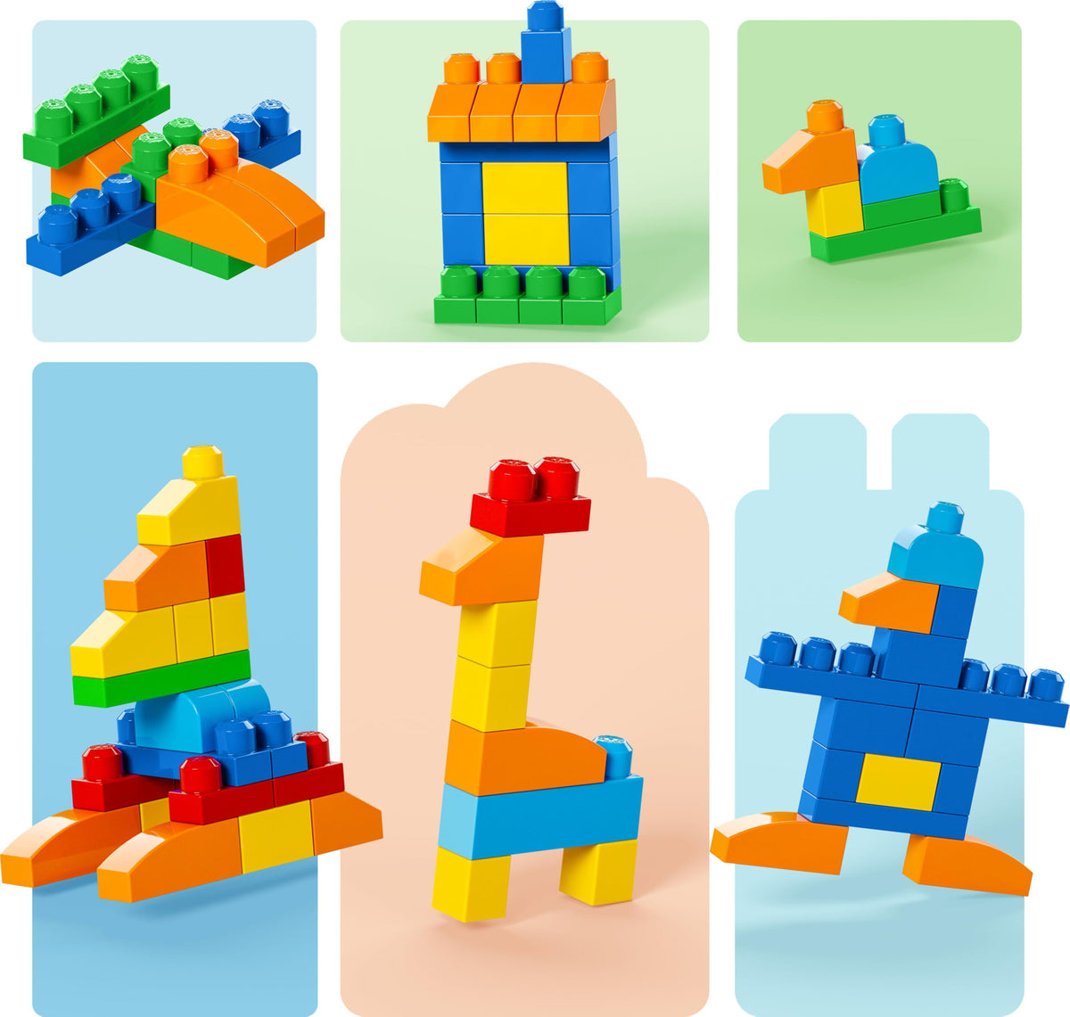 Mega Bloks First Builders Deluxe Building Bag Toddler Block Toys Set, Red | 150 Pieces, Storage, Creative Open-Ended Play, Preschool Kids Ages 1+ Years, Easy to Build (Amazon Exclusive)