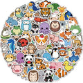 100 Pcs Animal Stickers for Kids, Cute Water Bottle Stickers, Party Favors | Vinyl Waterproof Kid Sticker Pack, Kids Classroom Prizes for Elementary Students, Goodie Bags Stuffers for Kids
