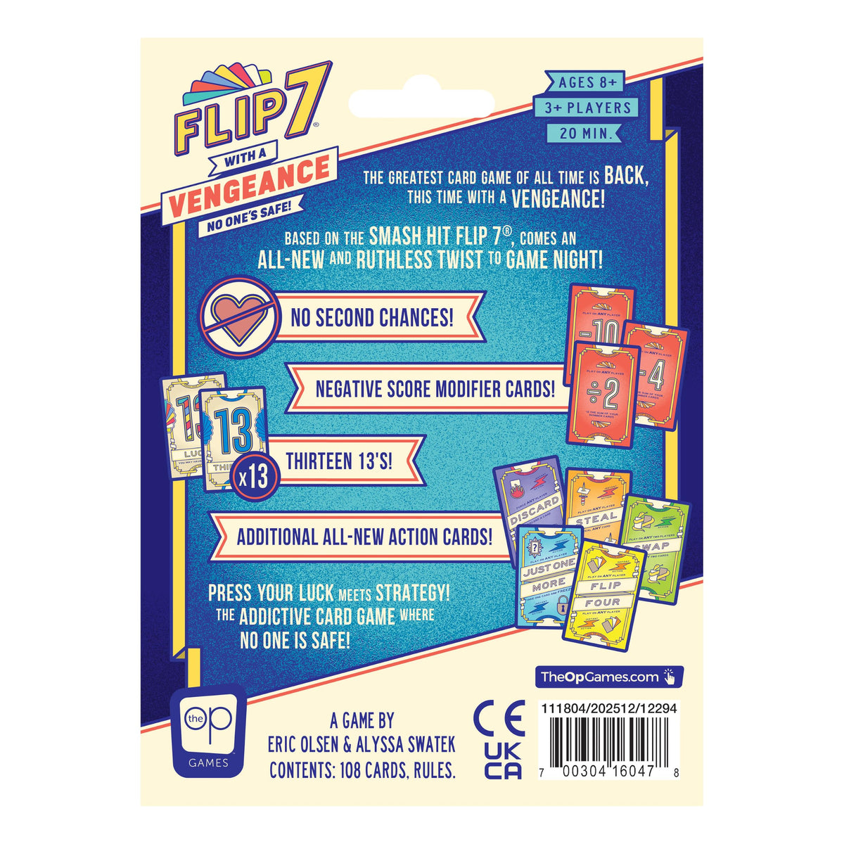 Flip 7: With a Vengeance Card Game, Same Addictive Press-Your-Luck Gameplay