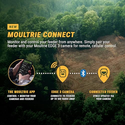 Moultrie Edge 3 Cellular Trail Camera - 2-Pack, 40MP, 0.5s Trigger | Scout from Anywhere, HD photos via Mobile app, 1080p video, multi-carrier, low-glow flash, GPS, Two Pack