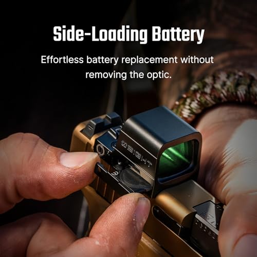 OSIGHT SE Enclosed Red/Green Dot, 2 & 32 MOA Multi-Reticle or 6 MOA Dot | RMSc Footprint, Side-Load Battery, Motion Sensor, Aspherical Lens, Compact Enclosed Design for Concealed Carry