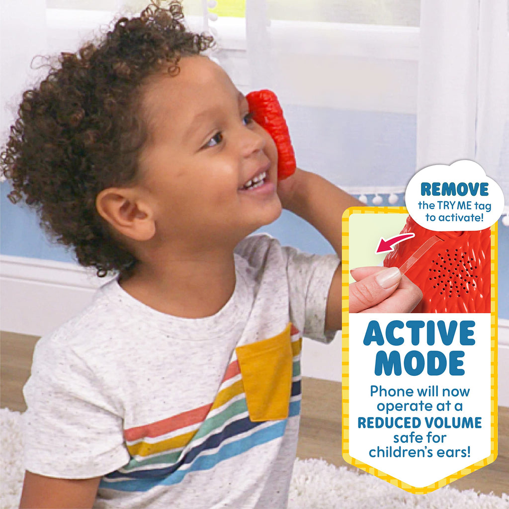 Sesame Street Learn with Elmo Pretend Play Phone by Just Play | Learning and Education, Holiday Stocking Stuffers, Gifts, Presents, Kids Toys for Ages 2 Up