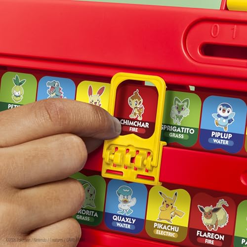 Guess Who? Pokémon Edition Game | 48 Pokémon | Fun Kids Board Games for Families | 2 Players | 15 Mins. | Travel Friendly | Ages 6+