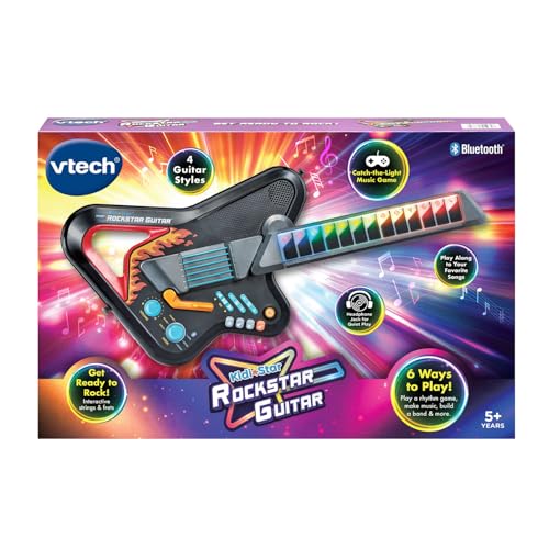 VTech Kidi Star Rockstar Guitar, Black