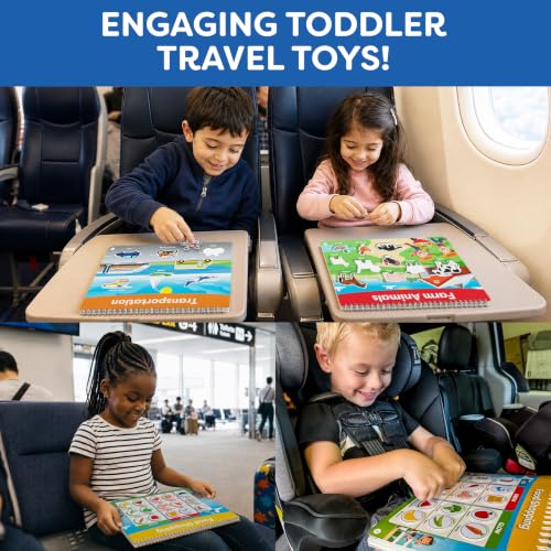 Montessori Busy Book & Preschool Learning Workbook for Toddlers Ages 3-5 | Preassembled Quiet Activity Book - Educational Travel Toy - Toys and Gifts for Kids