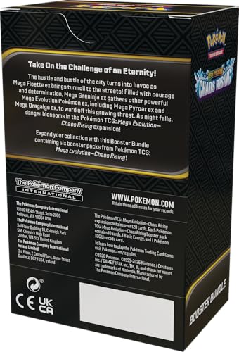 Pokémon TCG: Mega Evolution—Chaos Rising Booster Bundle, 6 Pack