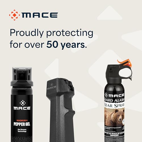 Mace Bear Spray - Guard Alaska Bear Deterrent Self Defense Spray, EPA Registered, 9 oz, Max Strength 20% OC, Great for Hiking, Camping, Hunting