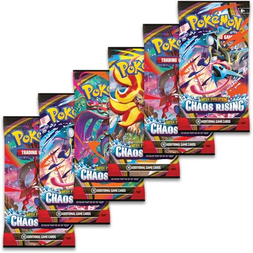 Pokémon TCG: Mega Evolution—Chaos Rising Booster Bundle, 6 Pack